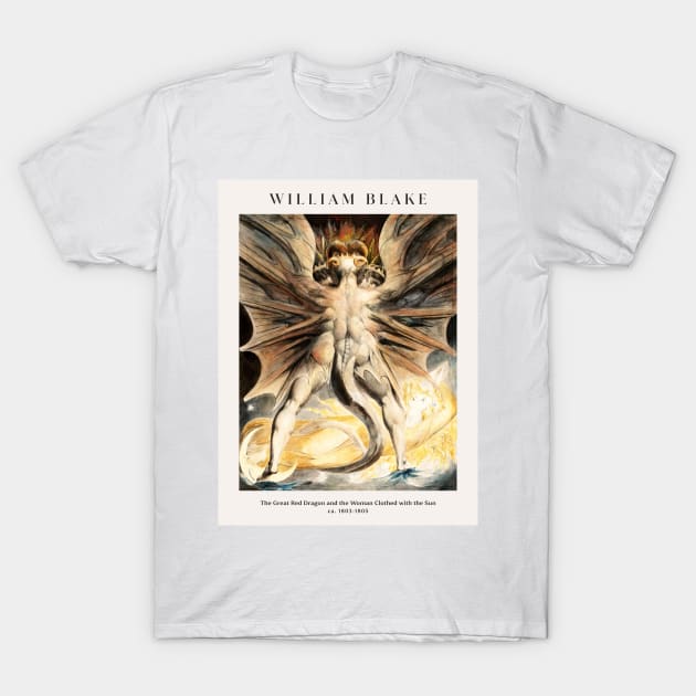 William Blake - The Great Red Dragon and the Woman with the Sun T-Shirt by MurellosArt